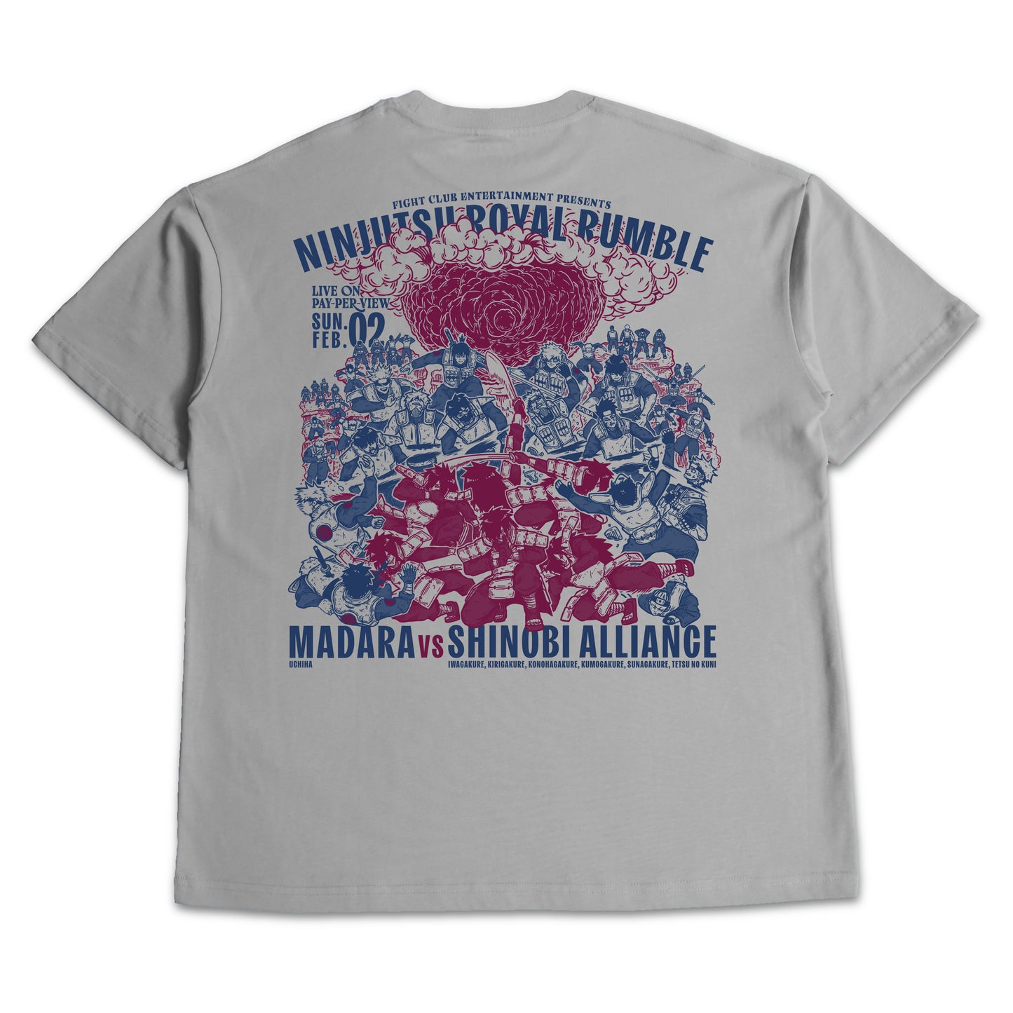 Ninjutsu Royal Rumble Madara Oversized T-shirt