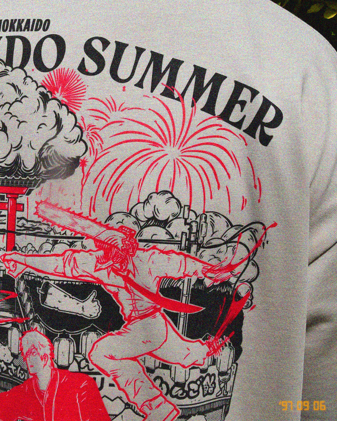25th Hokkaido Summer Firework Festival Oversized T-Shirt